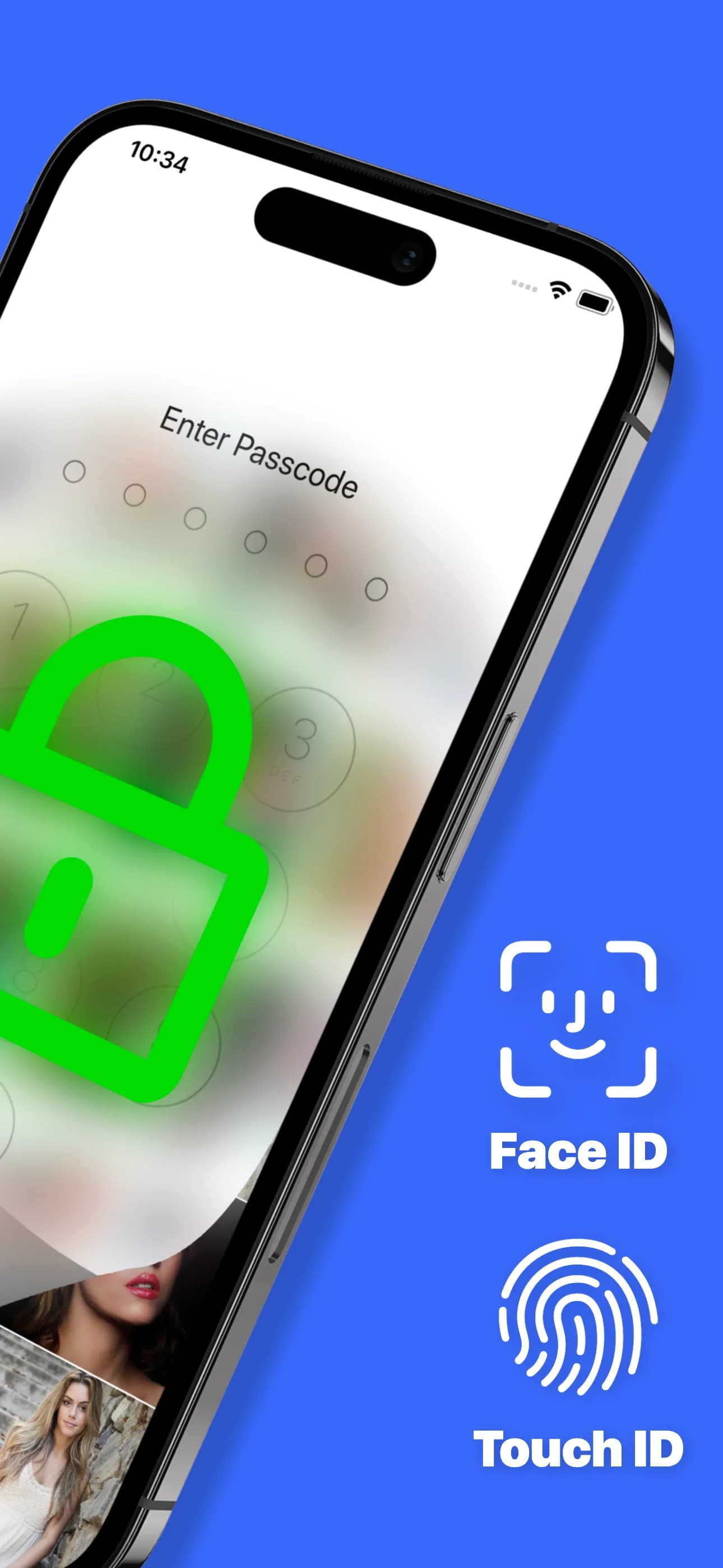 Unlock private albums with Face ID or Touch ID.