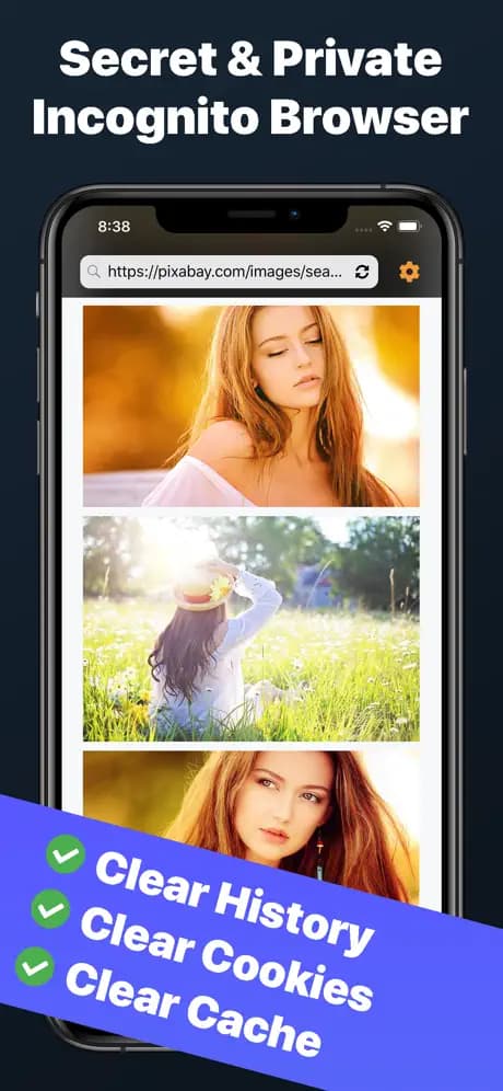 Use a private browser that can clear history, cookies, and cache.